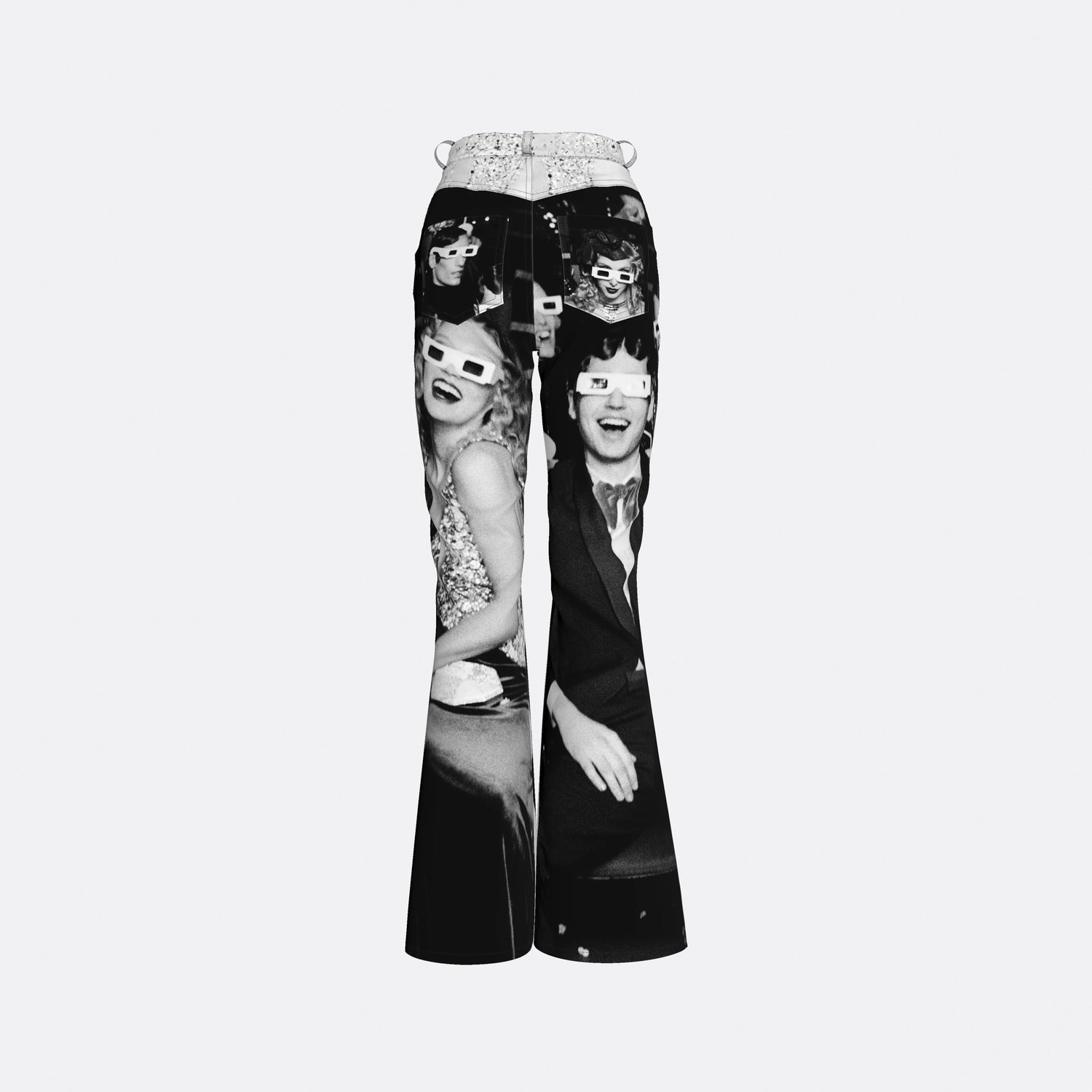 BELL BOTTOM PRINTED PANTS | Ellen Von Unwerth