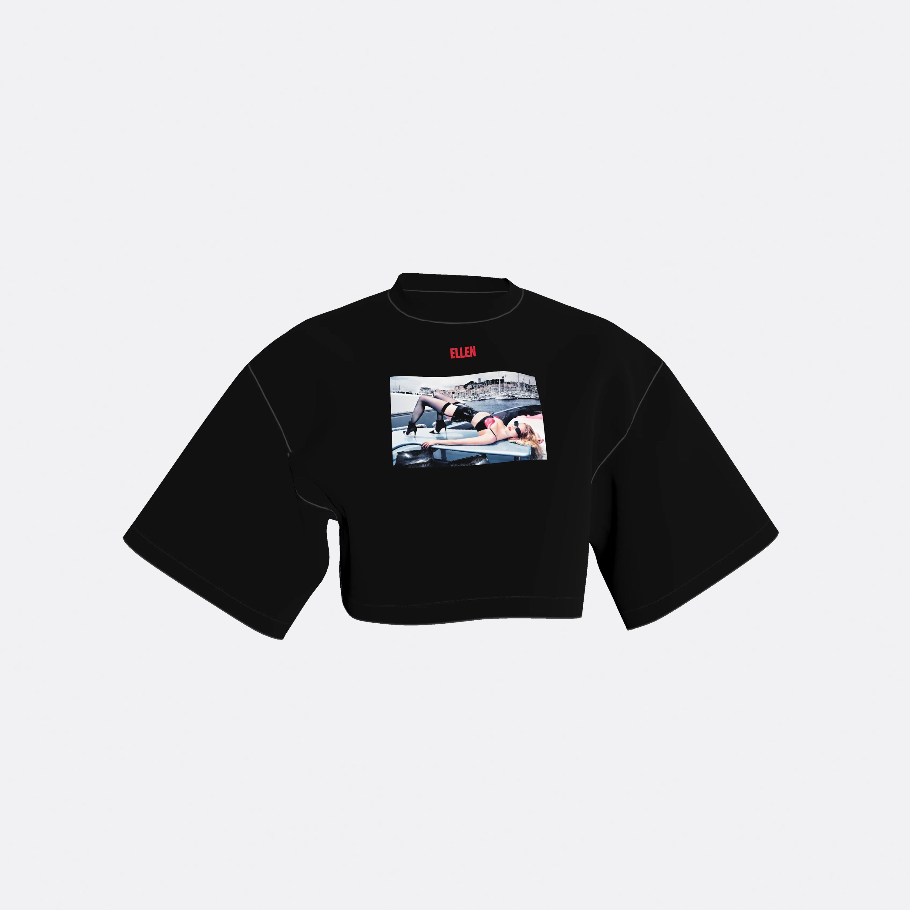 LOOSE FIT CROPPED T-SHIRT | Ellen Von Unwerth