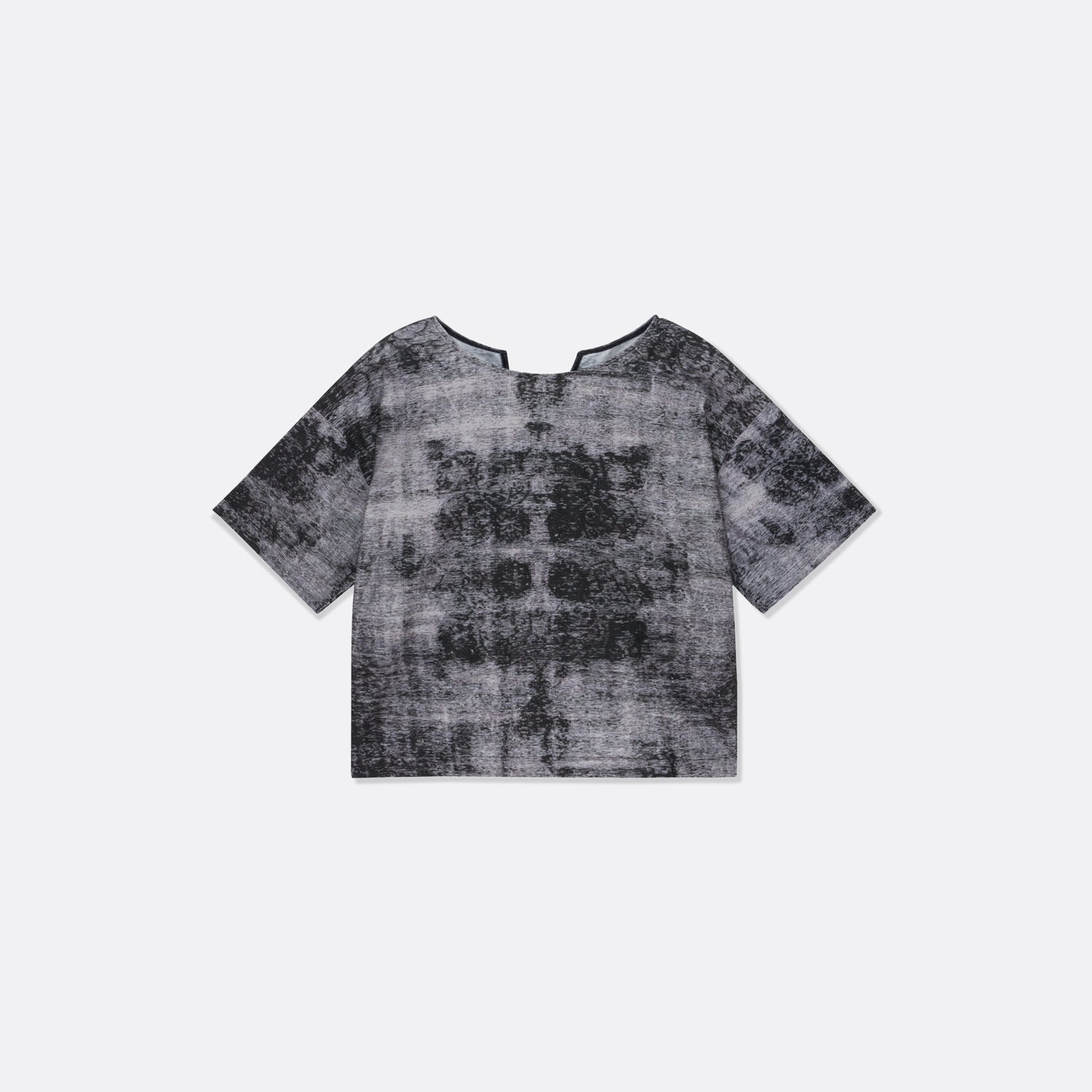 BLACK TEXTURE T-SHIRT | Martina La Gatta