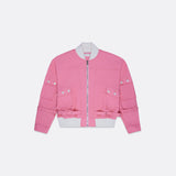 UNISEX BOMBER JACKET WITH RIBBED COLLAR