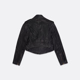 WOMEN'S CROPPED LEATHER JACKET