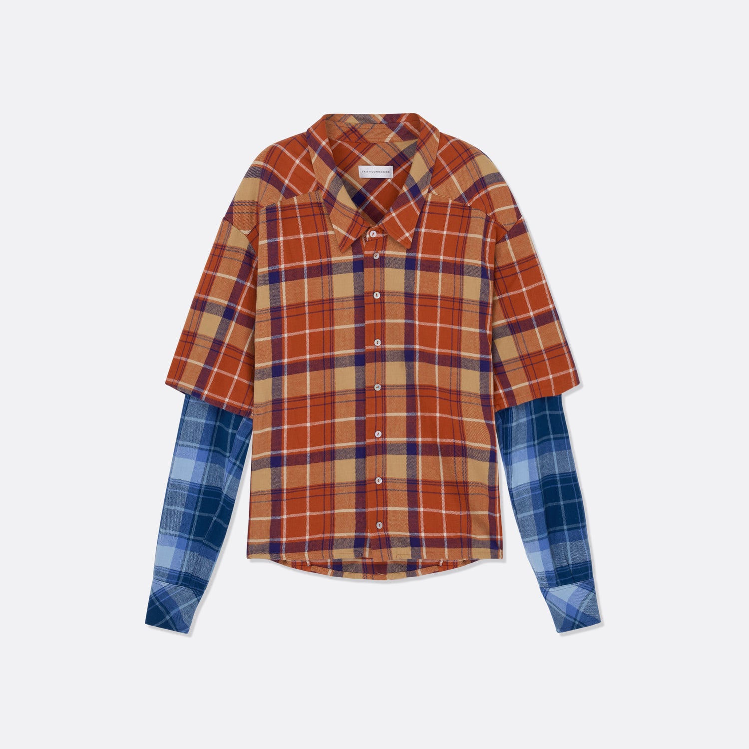 DOUBLE SLEEVE CHECK SHIRT