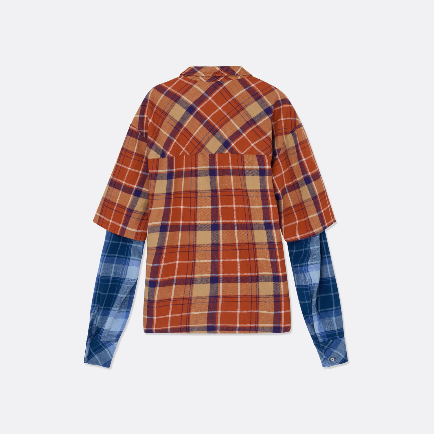 DOUBLE SLEEVE CHECK SHIRT