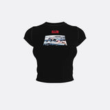 ROCK MY BOAT CROPPED PRINTED BABY T-SHIRT | Ellen Von Unwerth