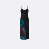 FLORAL SILK CREPE DE CHINE SLIP DRESS | ARIANA ISHAIRZAY