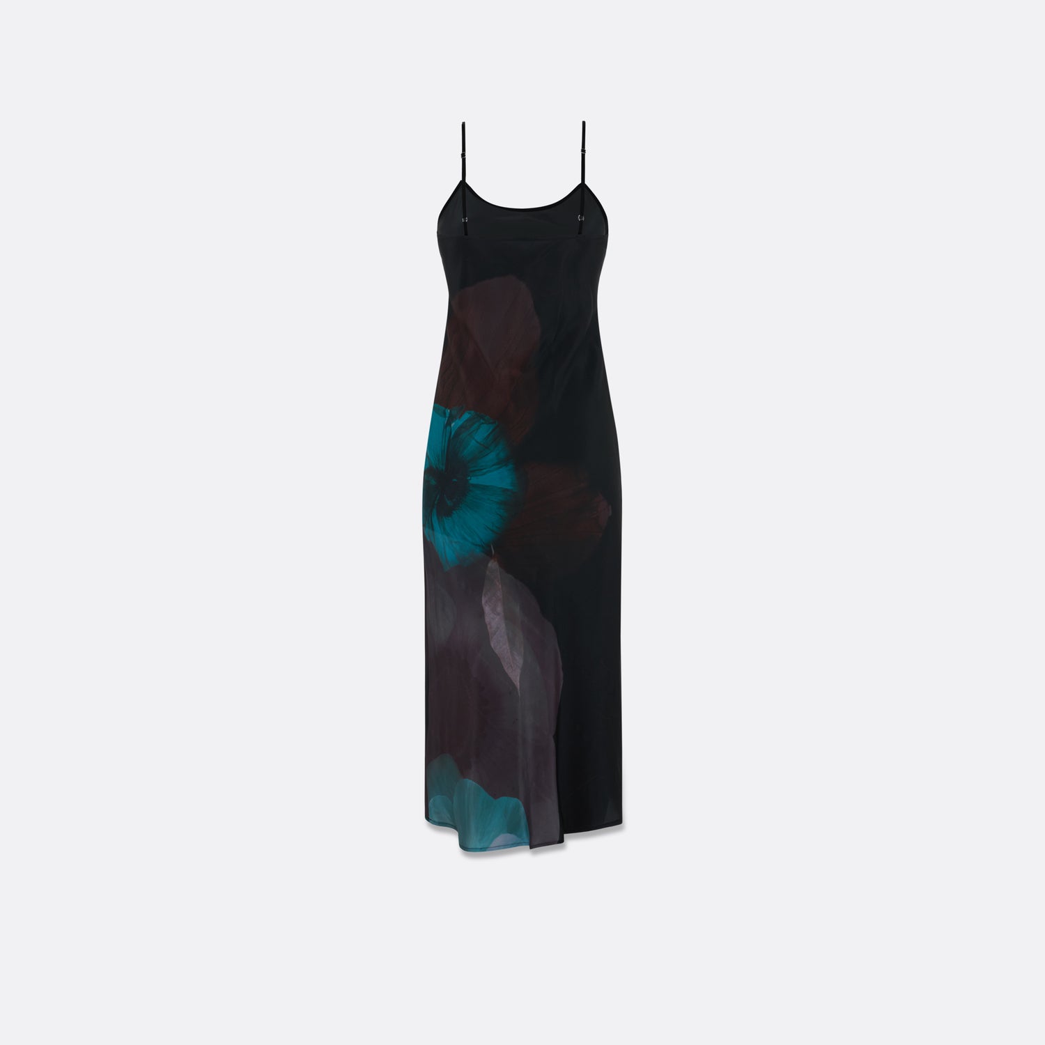 FLORAL SILK CREPE DE CHINE SLIP DRESS | ARIANA ISHAIRZAY