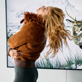 HAIRY PUFFY SHEARLING LEATHER REVERSIBLE BLOUSON - UNISEX