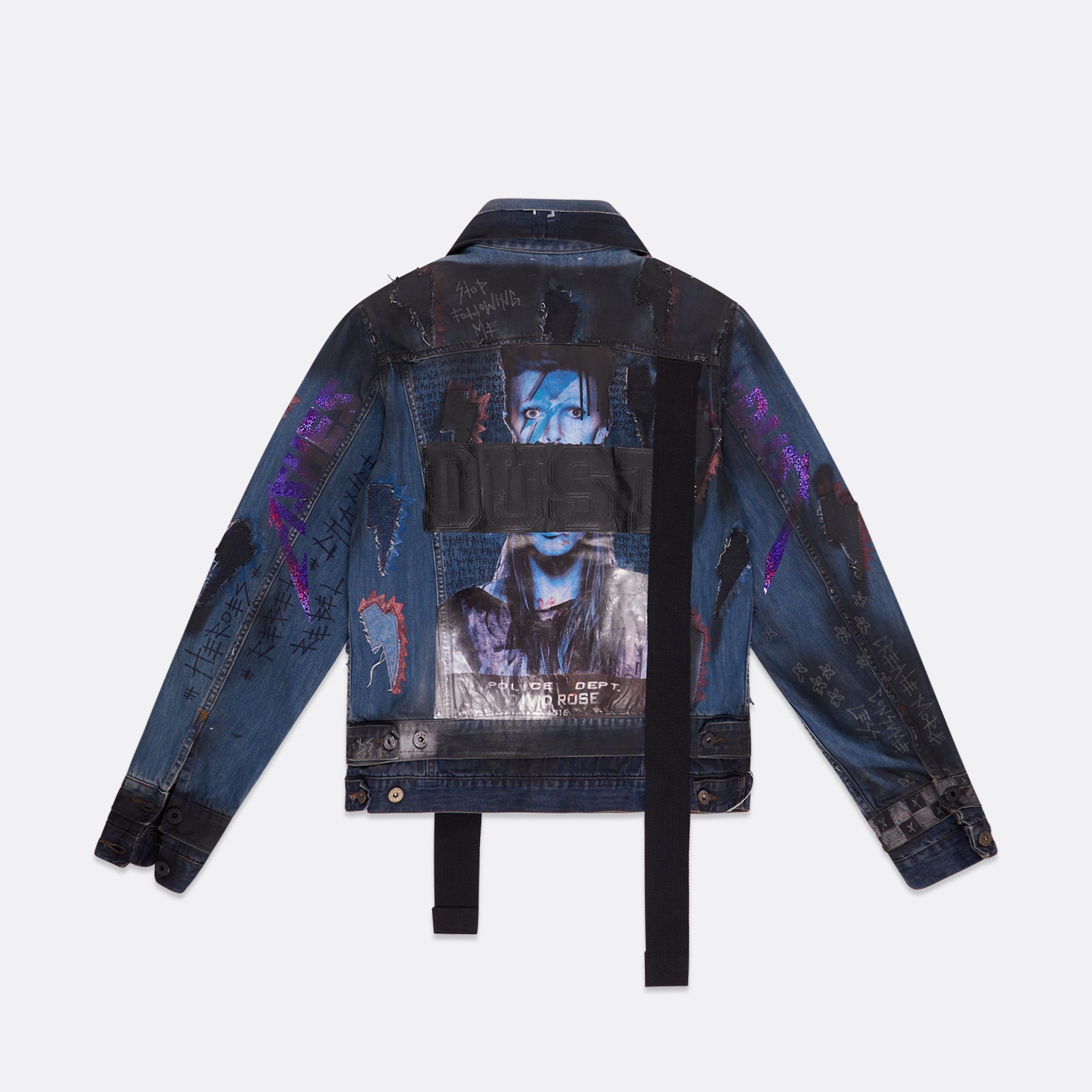 HANDCRAFTED UPCYCLED DENIM JACKET – ONE-OF-A-KIND UNIQUE PIECE