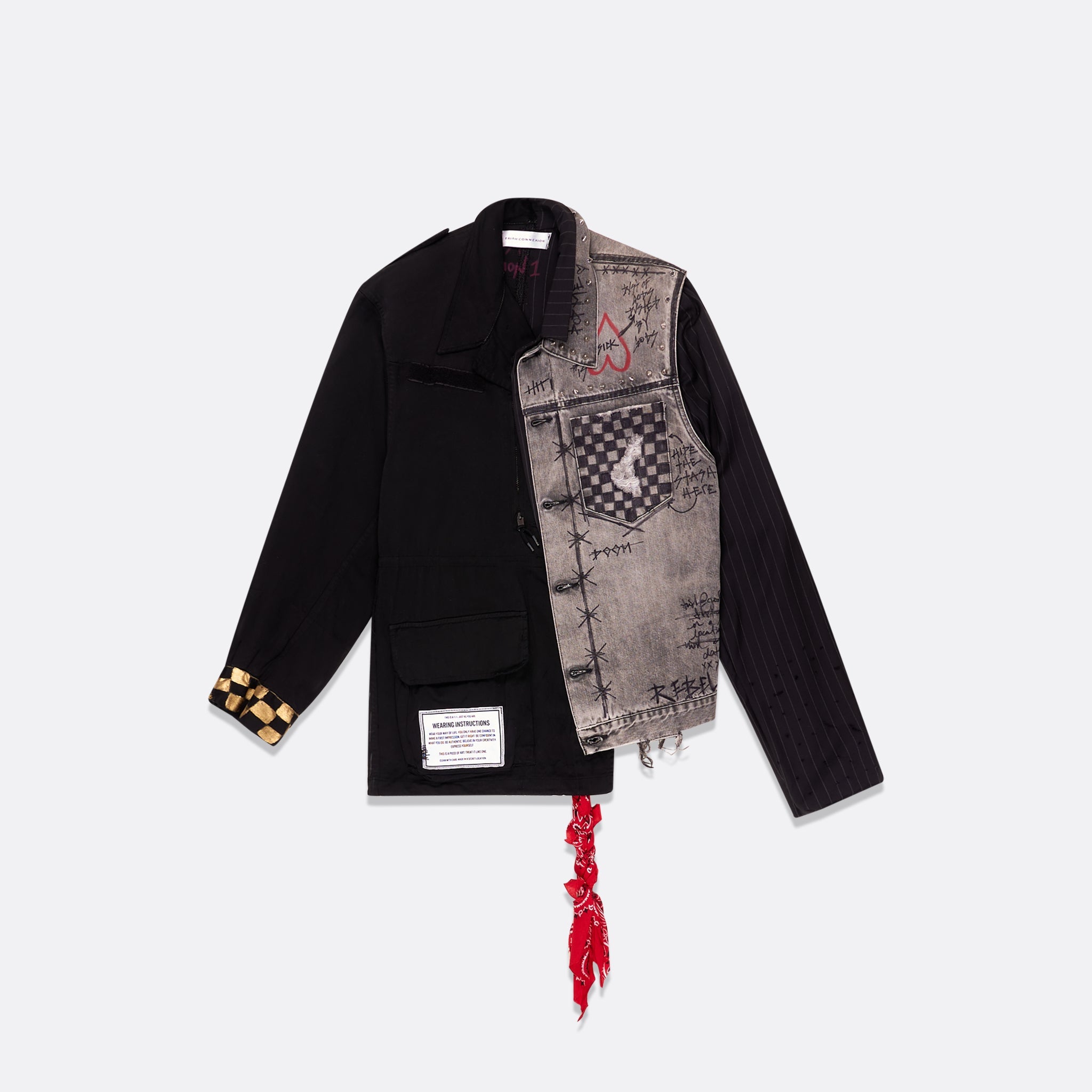 UPCYCLED MIXED DENIM AND JACKET | UNIQUE HANDCRAFTED DESIGN