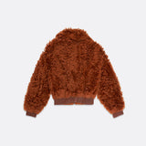 HAIRY PUFFY SHEARLING LEATHER REVERSIBLE BLOUSON - UNISEX