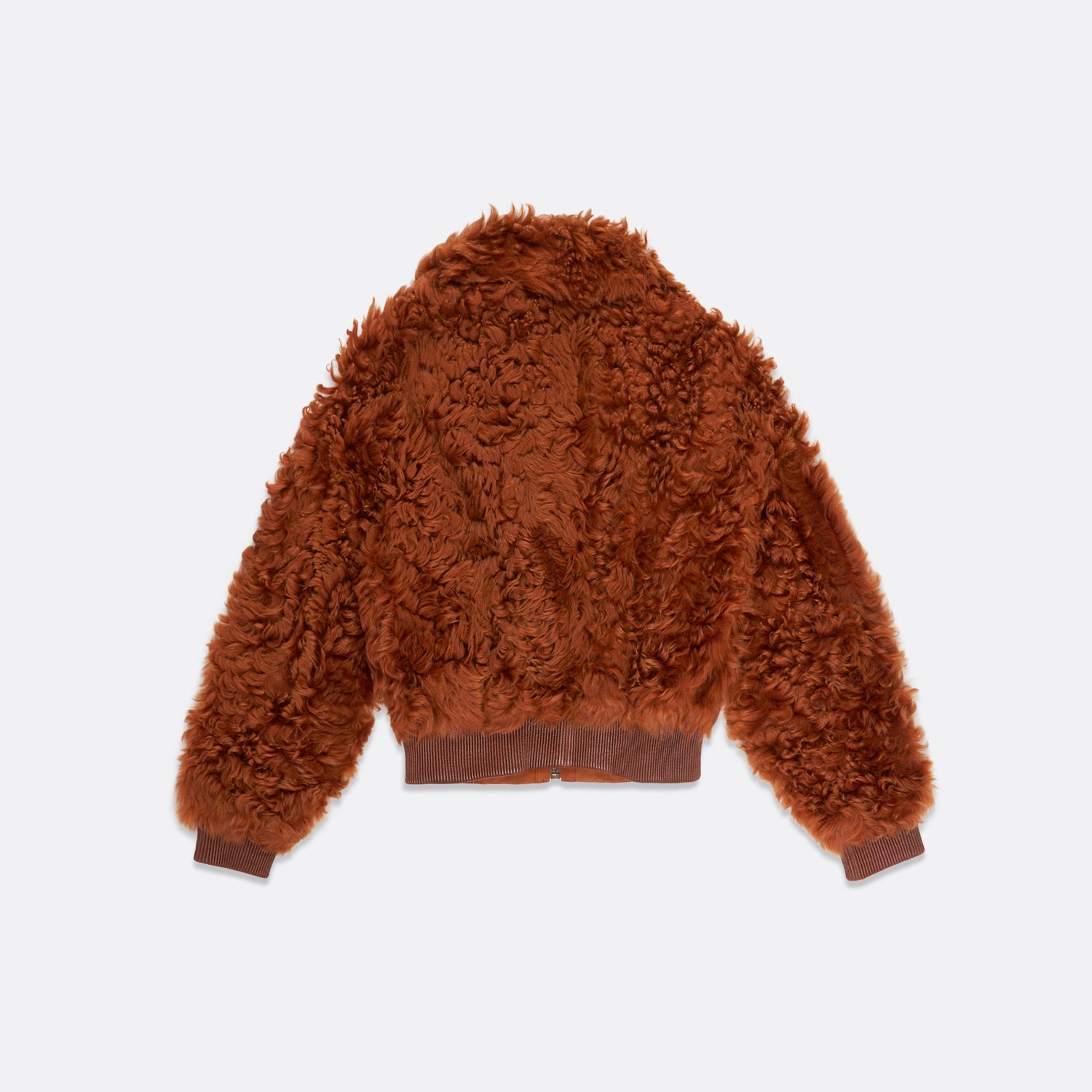 HAIRY PUFFY SHEARLING LEATHER REVERSIBLE BLOUSON - UNISEX