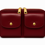 LEATHER HANDBAG AND MATCHING PURSE SET | Marco Castelli