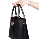 LEATHER HANDBAG AND MATCHING PURSE SET | Marco Castelli