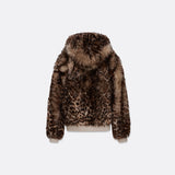 REVERSIBLE SHEARLING HOODED LEATHER JACKET