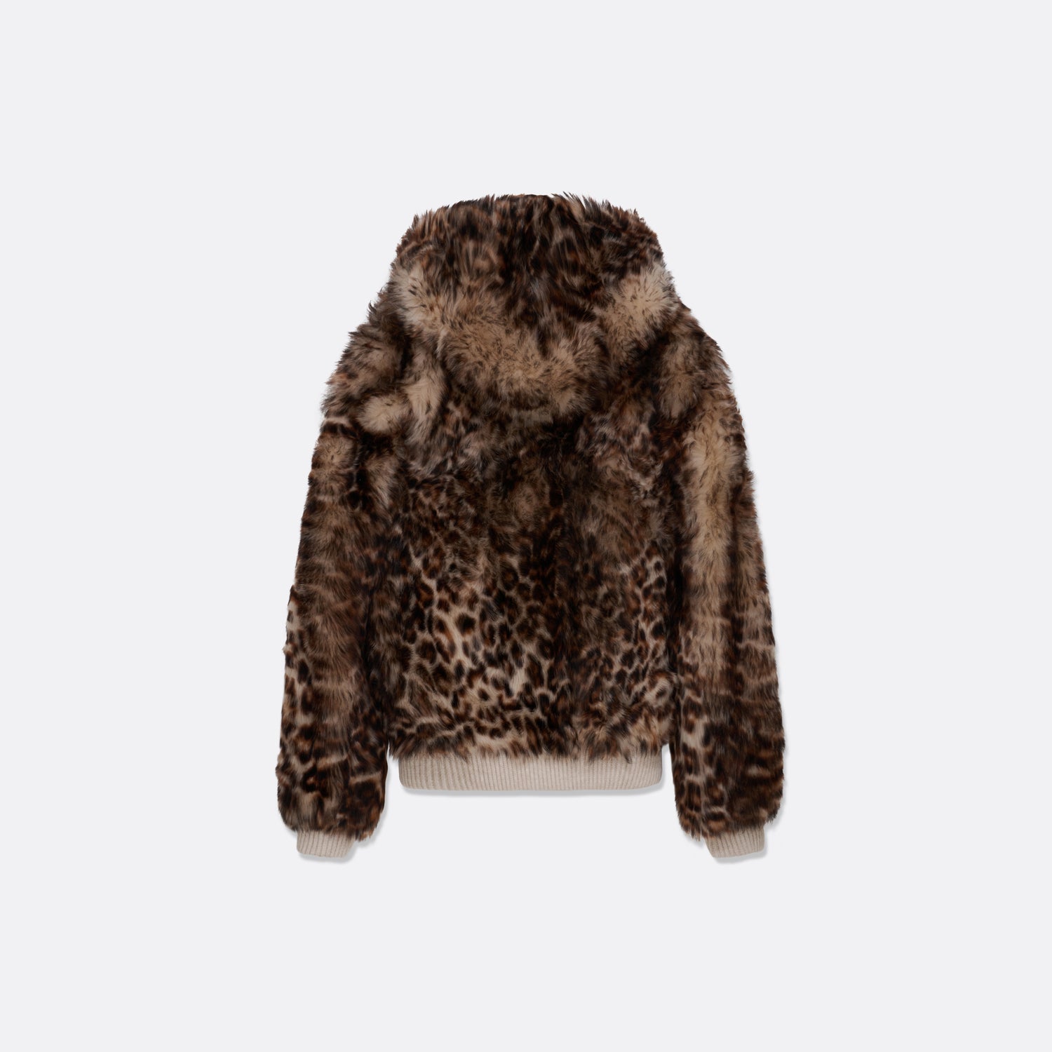 REVERSIBLE SHEARLING HOODED LEATHER JACKET