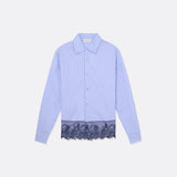 PYJAMA SHIRT WITH LACE DETAILS