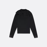 WOMEN'S TRIPLE COLLAR BLOUSE