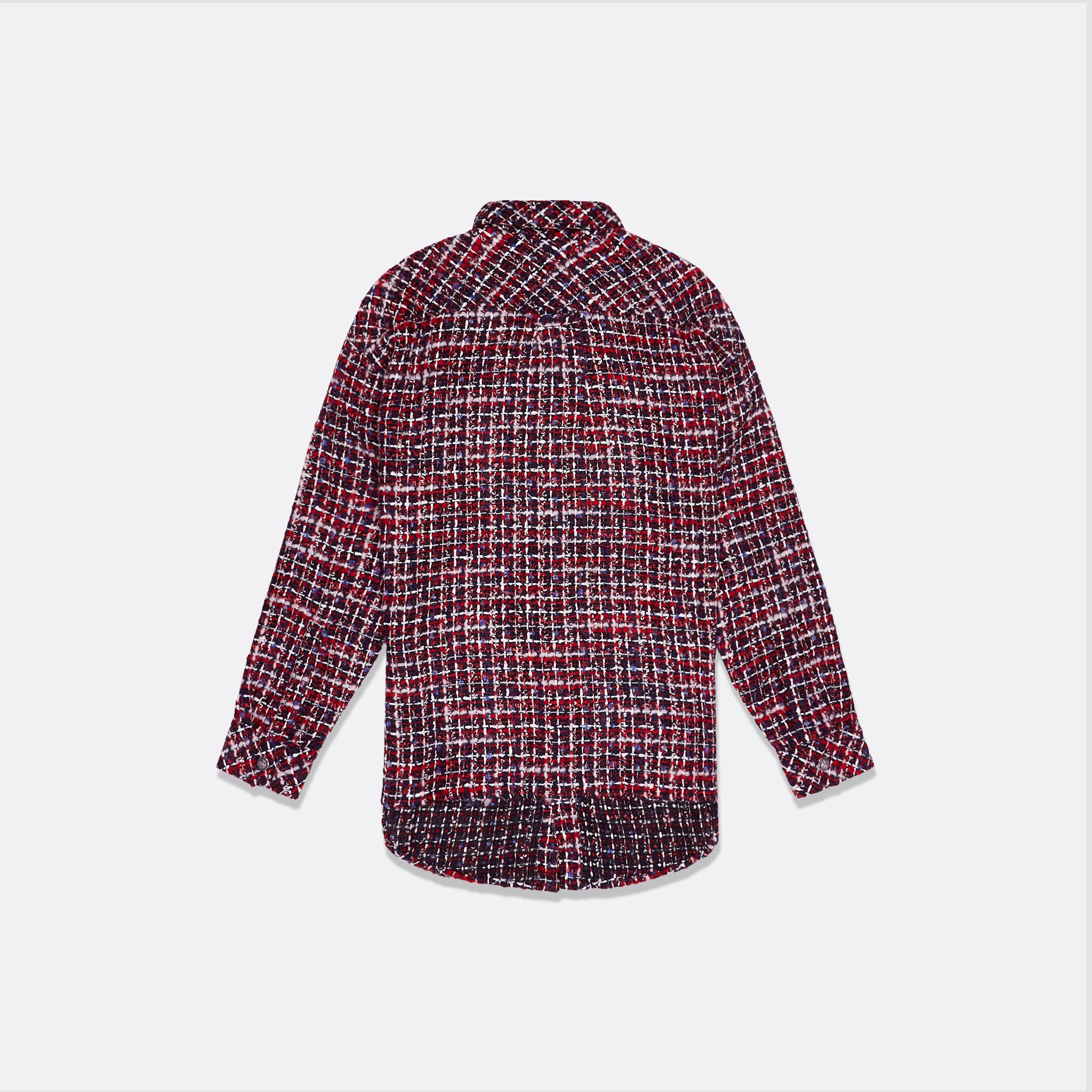 UNISEX OVERSIZED RED TWEED SHIRT – Faith Connexion