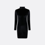 VELVET BALCONETTE DRESS