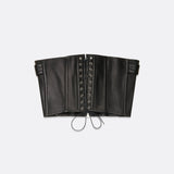 LEATHER BELTED CORSET