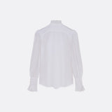 WHITE RUFFLED BLOUSE