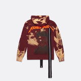 UPCYCLED BURGUNDY HOODIE