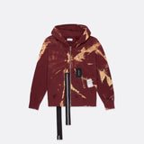 UPCYCLED BURGUNDY HOODIE