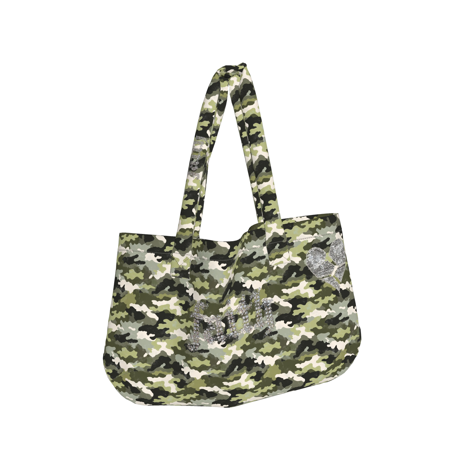 BLING MILITARY CAMO BAG